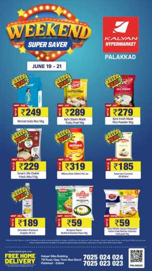 Kalyan Hypermarket Palakkad Weekend Super Saver Offers | Shop Today flyer cover