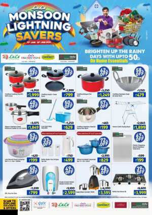 LuLu Mall Kozhikode Monsoon Lightning Savers | Live Deals flyer cover