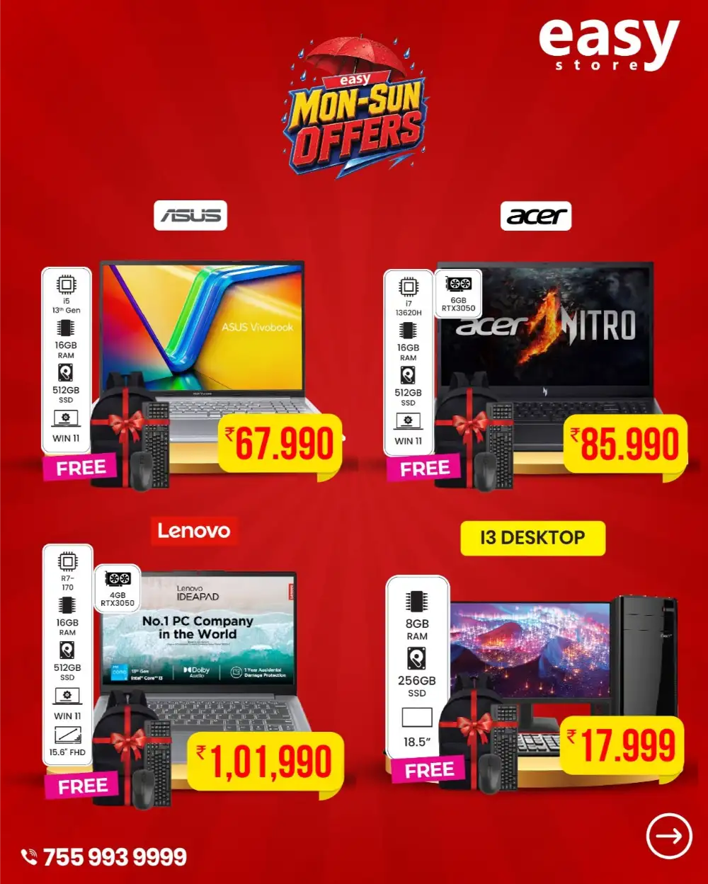 EasyStore Mon-Sun Laptop Offers | Biggest Deals Today page 3