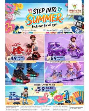 Mark and Save Step into Summer Footwear Deals | shop today flyer cover