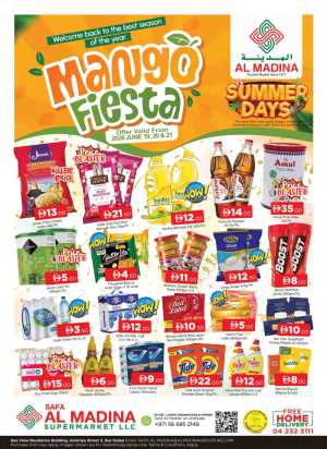 Safa Al Madina Mango Fiesta Supermarket Deals | Save Today flyer cover