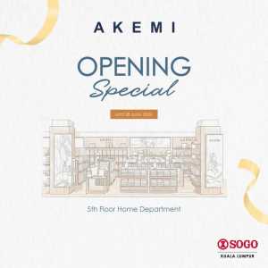 SOGO Kuala Lumpur Akemi Opening Special | Latest Catalogue flyer cover