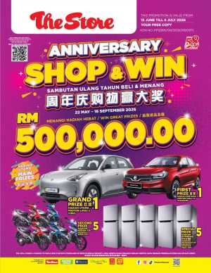 The Store Malaysia Anniversary Super Deals | Latest Catalogue flyer cover