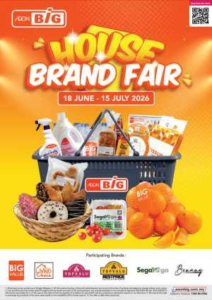 AEON BiG Malaysia House Brand Fair | Latest Price & Catalogue flyer cover
