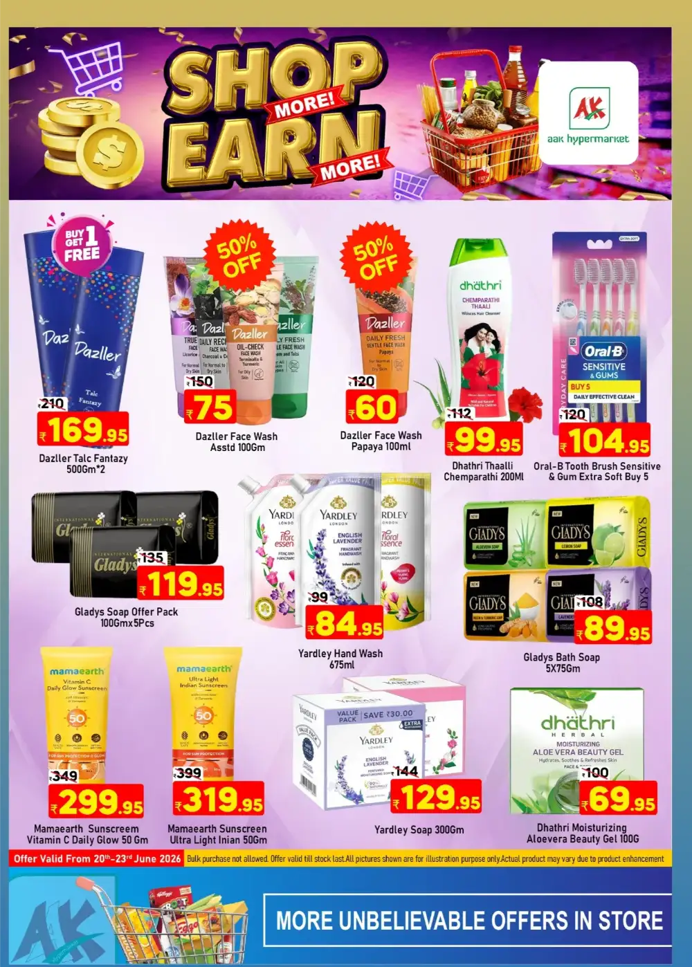 AAK Hypermarket Puthanathani Shop More Earn More Sale | Biggest Deals Today page 23