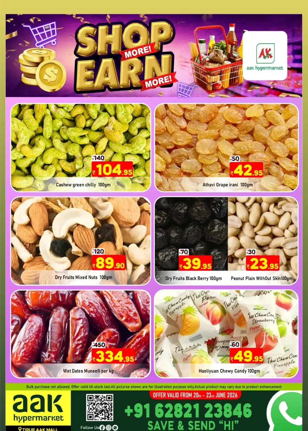 AAK Hypermarket Puthanathani Shop More Earn More Sale | Biggest Deals Today page 24