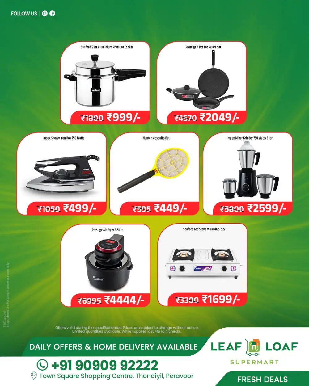 Leaf n Loaf Supermart Peravoor Monsoon Offer | Shop Today page 7