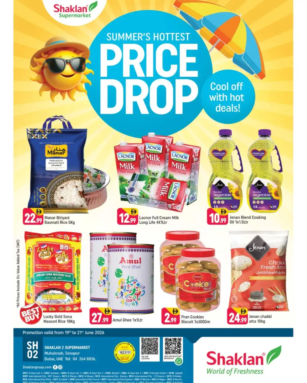 Shaklan Supermarket Sonapur Summer Price Drop | Latest Leaflets page 1