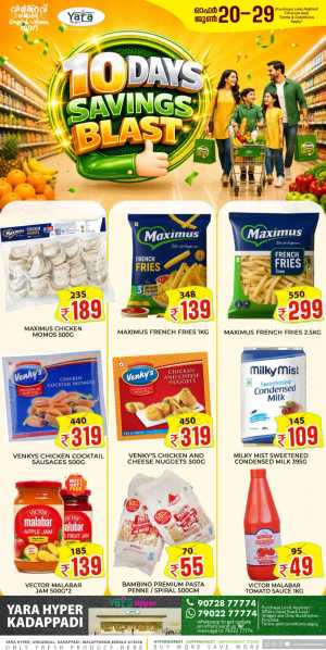 Yara Hyper Kadappadi 10 Days Savings Blast | Live Deals flyer cover