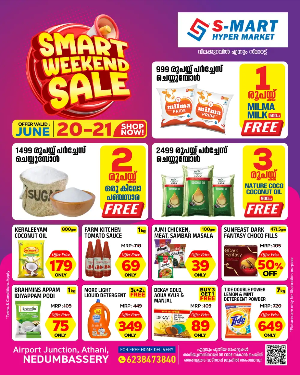 S-Mart Hypermarket Nedumbassery Weekend Sale | Save Today page 1