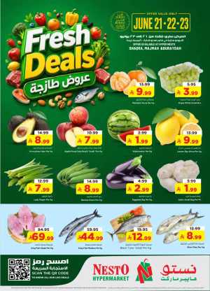 Hyper Nesto Shaqra Majmah and Buraydah Fresh Deals | Latest Catalogue flyer cover