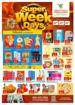 Mark and Save Khalidiya Super Week Days Deals | Latest Catalogue flyer cover