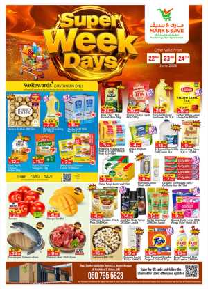 Mark and Save Rashidiya Super Week Days Deals | Latest Catalogue flyer cover