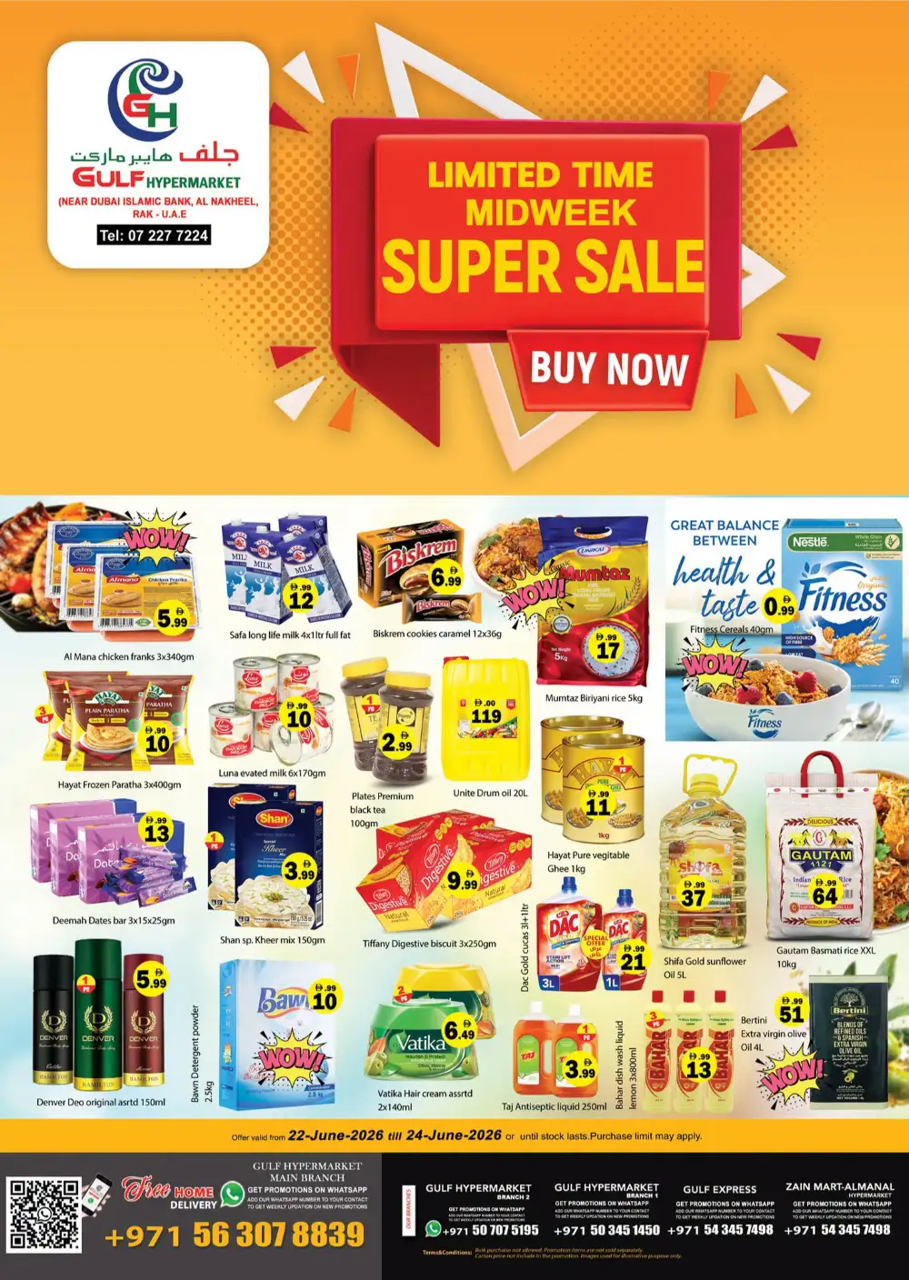 Gulf Hypermarket RAK Midweek Super Sale | Latest Leaflets page 1