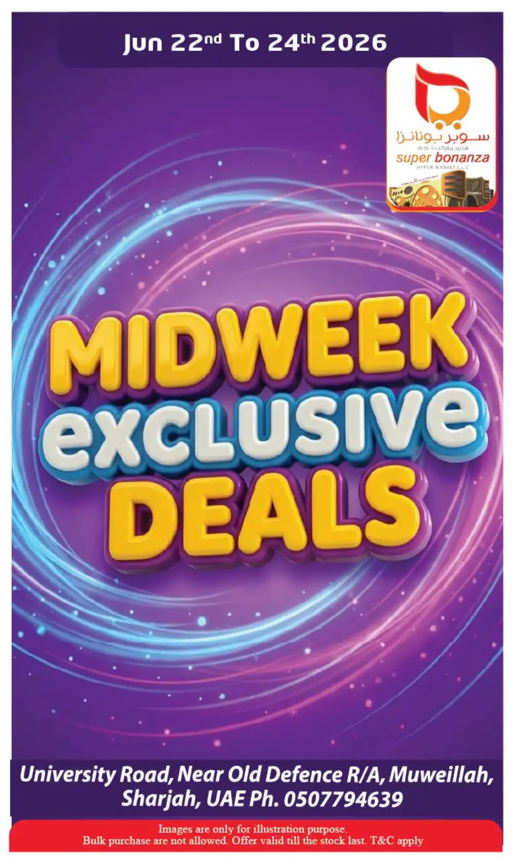 Super Bonanza Hyper Market Midweek Exclusive Deals | Latest Catalogue page 1