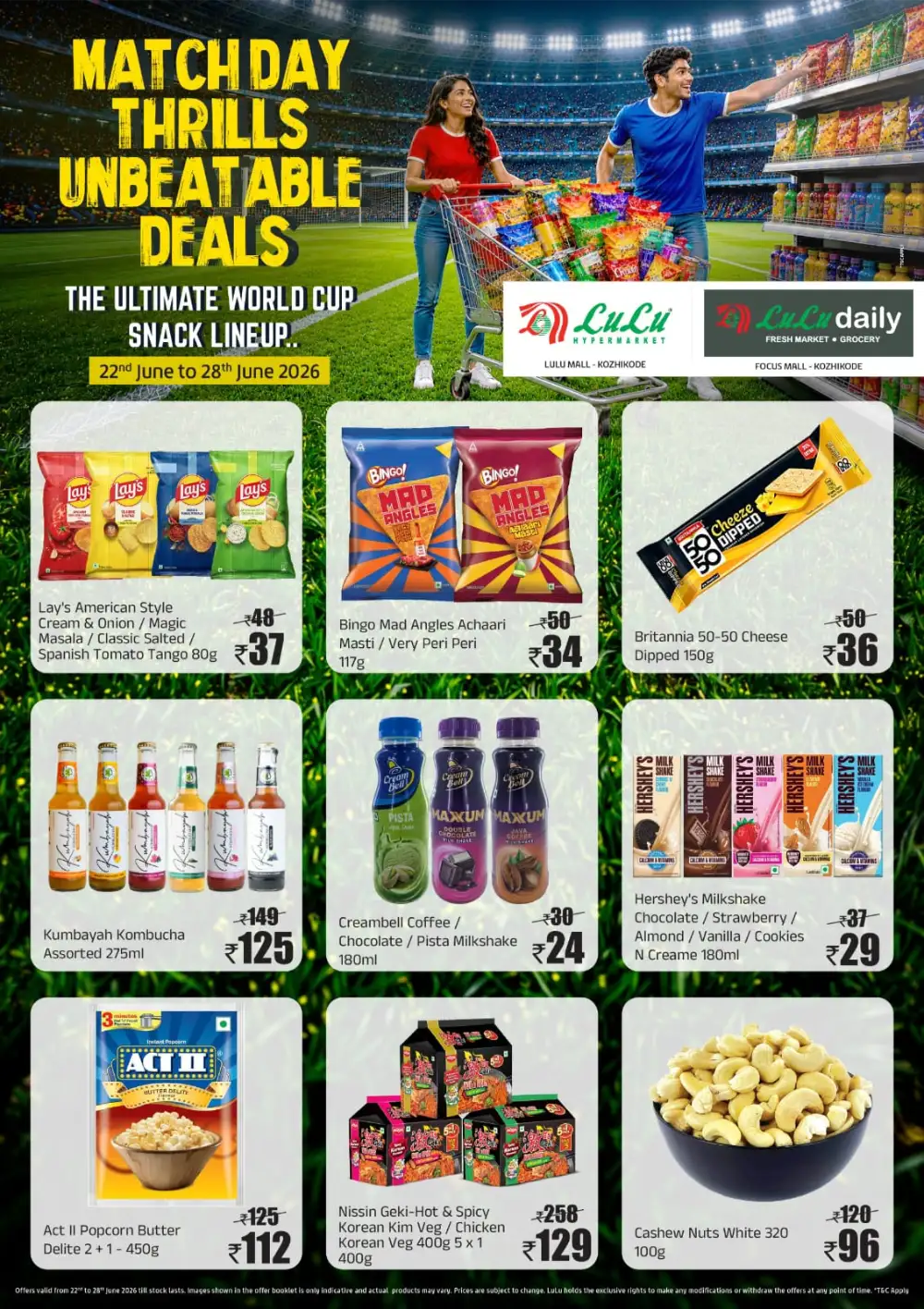 Lulu Kozhikode World Cup Snack Deals | Latest Catalogue page 1