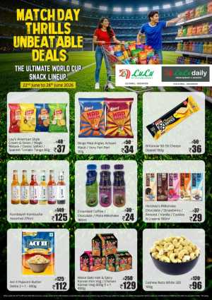 Lulu Kozhikode World Cup Snack Deals | Latest Catalogue flyer cover