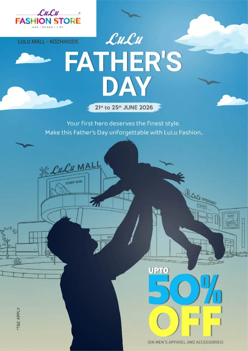 LuLu Fashion Kozhikode Father Day Sale Up to 50% Off | Latest Catalogue page 1