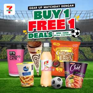 7-Eleven Malaysia Matchday Buy 1 Free 1 Deals | Latest Leaflets flyer cover
