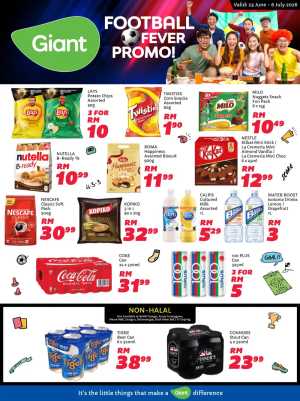 Giant Malaysia Football Fever Promo | Latest Leaflets flyer cover