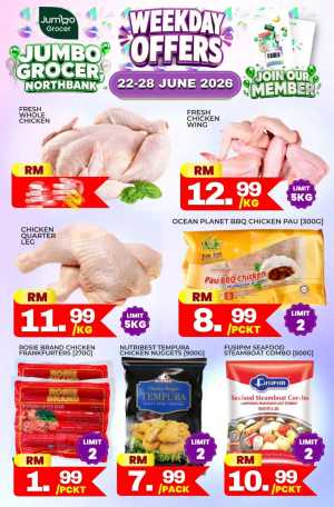 Jumbo Grocer Northbank Weekday Offers | Latest Leaflets flyer cover