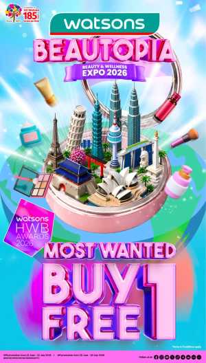 Watsons Beautopia Expo 2026 Buy 1 Free 1 | Latest Leaflets flyer cover