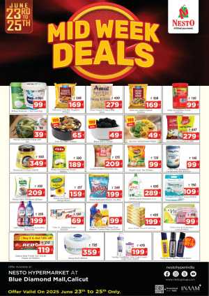 Mid week deals flyer cover