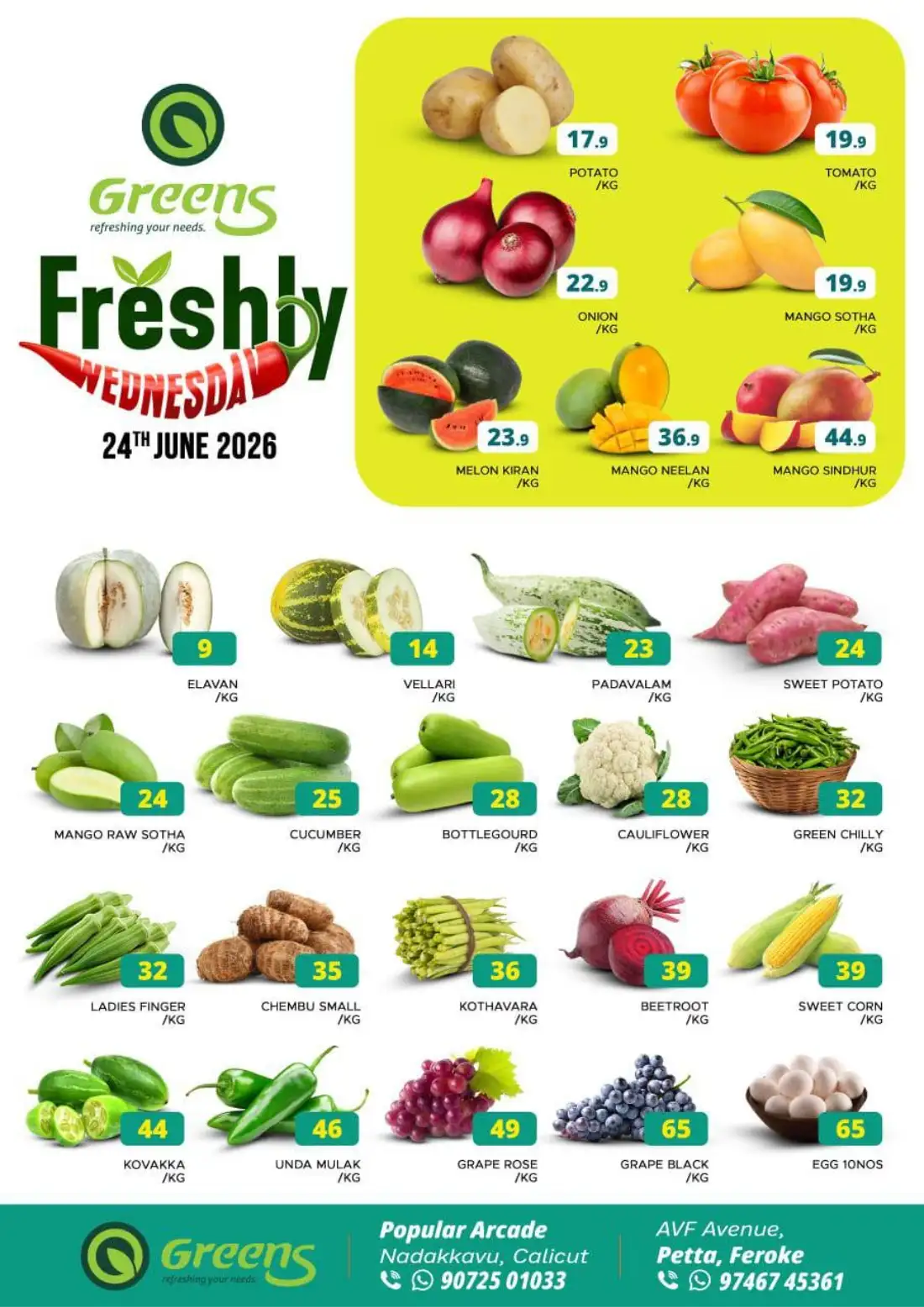 Greens Calicut Freshly Wednesday Offers | June 2026 page 2
