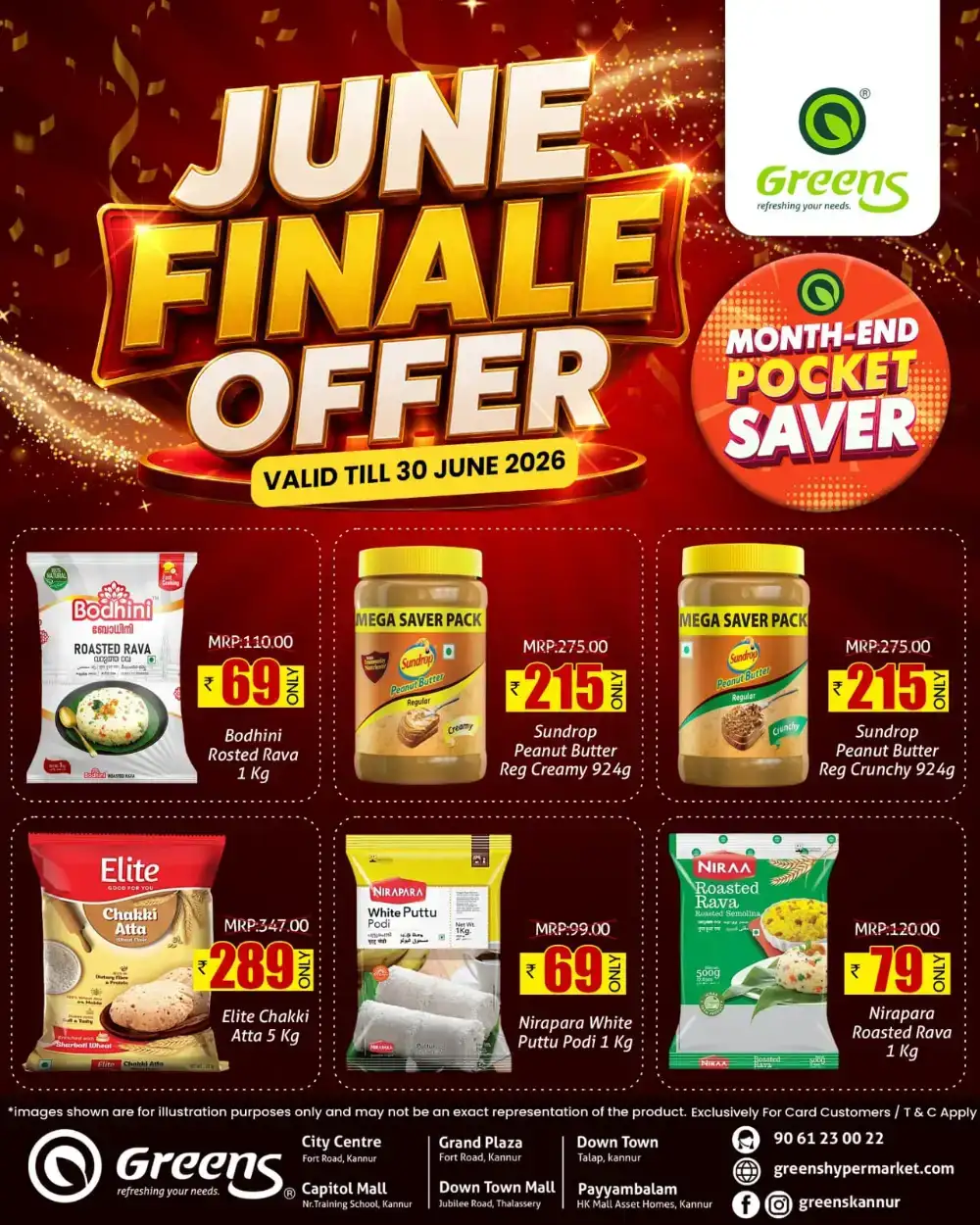 Greens Hypermarket June Finale Offer | Latest Price List page 1