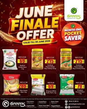 Greens Hypermarket June Finale Offer | Latest Price List flyer cover