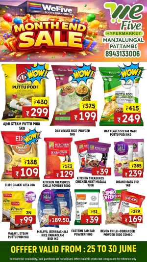 WeFive Hypermarket Month End Sale | Latest Price List flyer cover