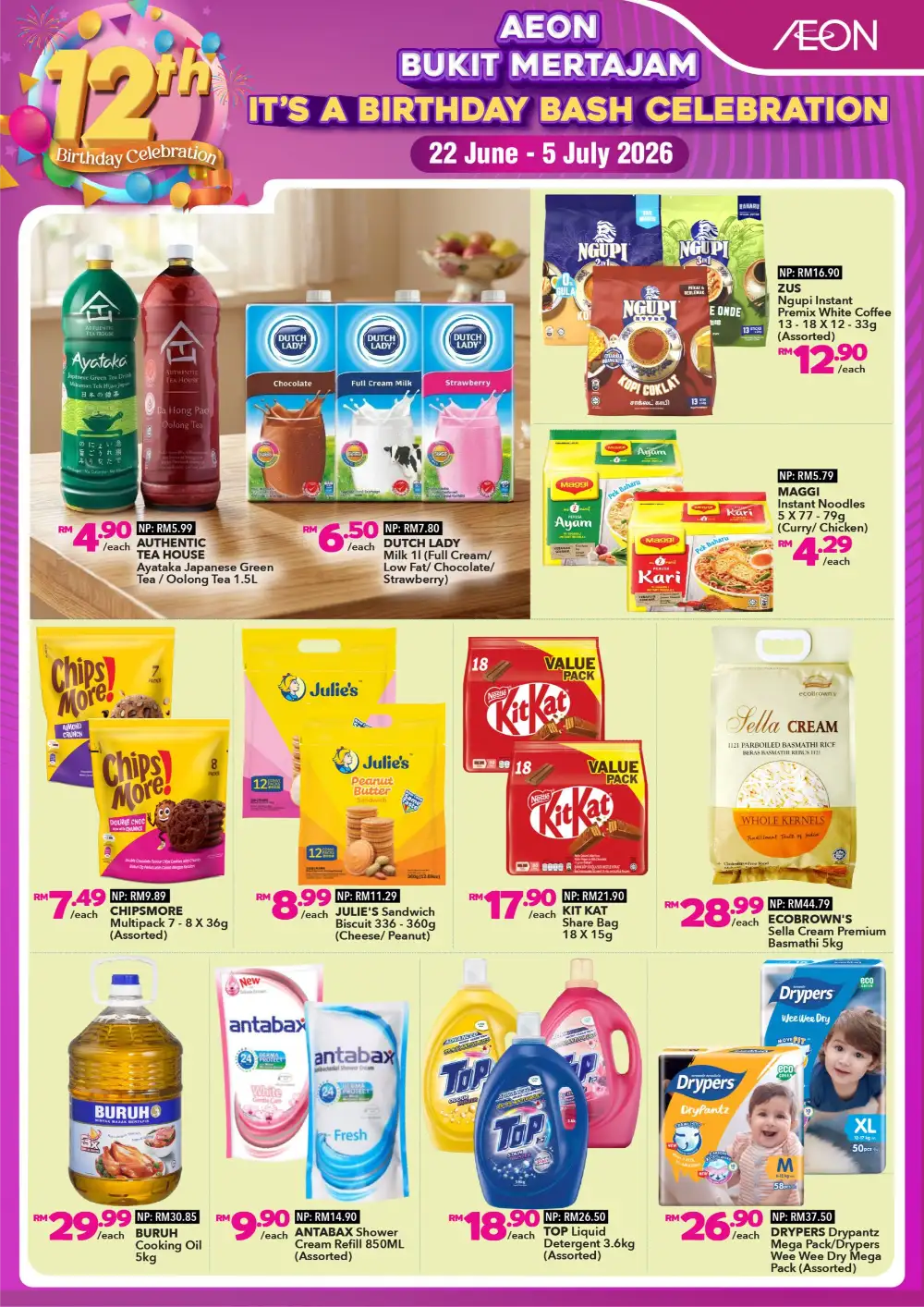AEON Bukit Mertajam 12th Anniversary Birthday Bash | Latest Leaflets page 2