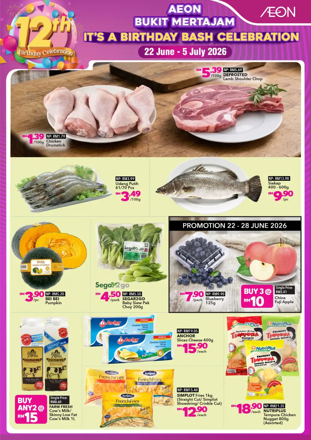 AEON Bukit Mertajam 12th Anniversary Birthday Bash | Latest Leaflets page 3