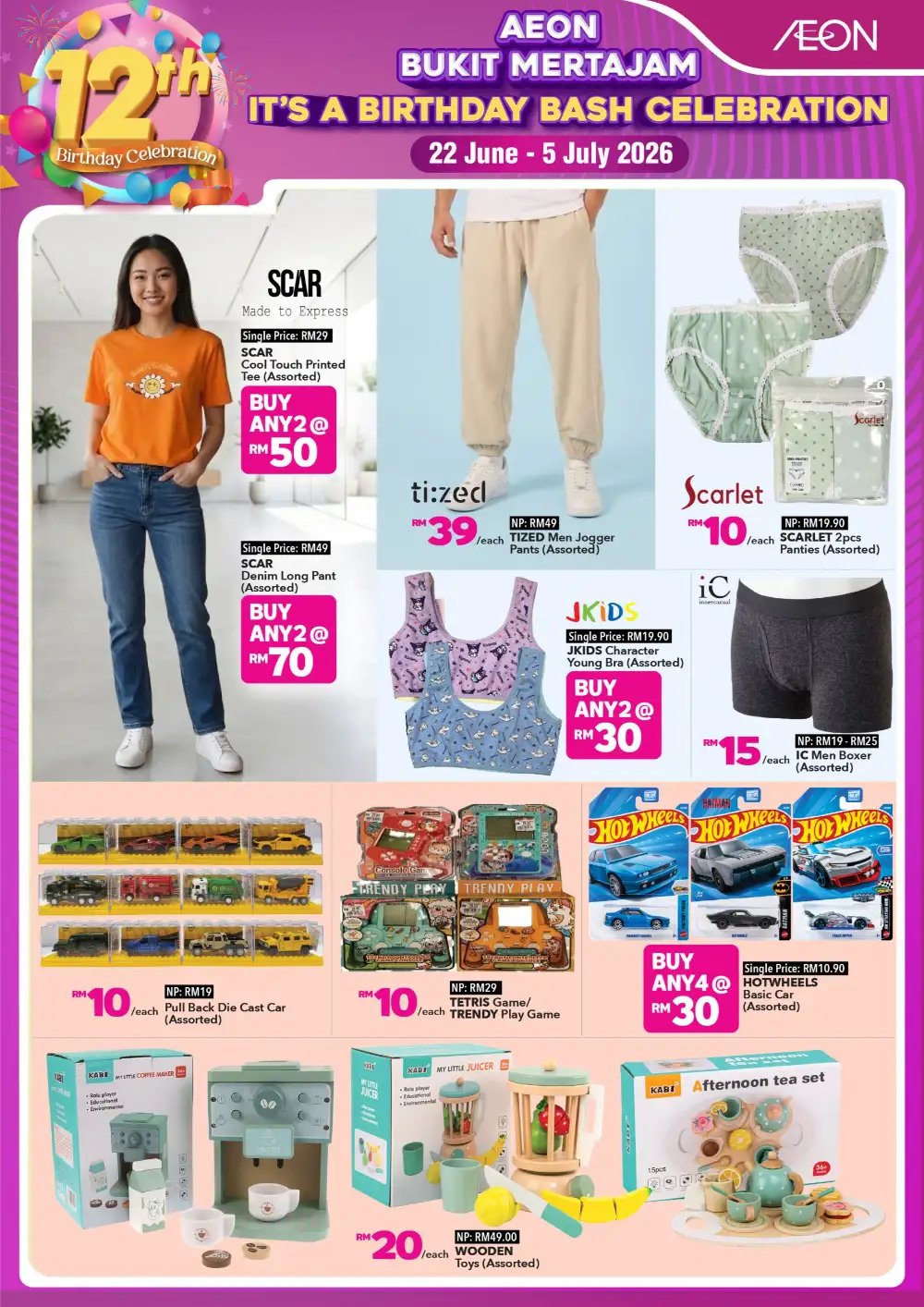 AEON Bukit Mertajam 12th Anniversary Birthday Bash | Latest Leaflets page 4