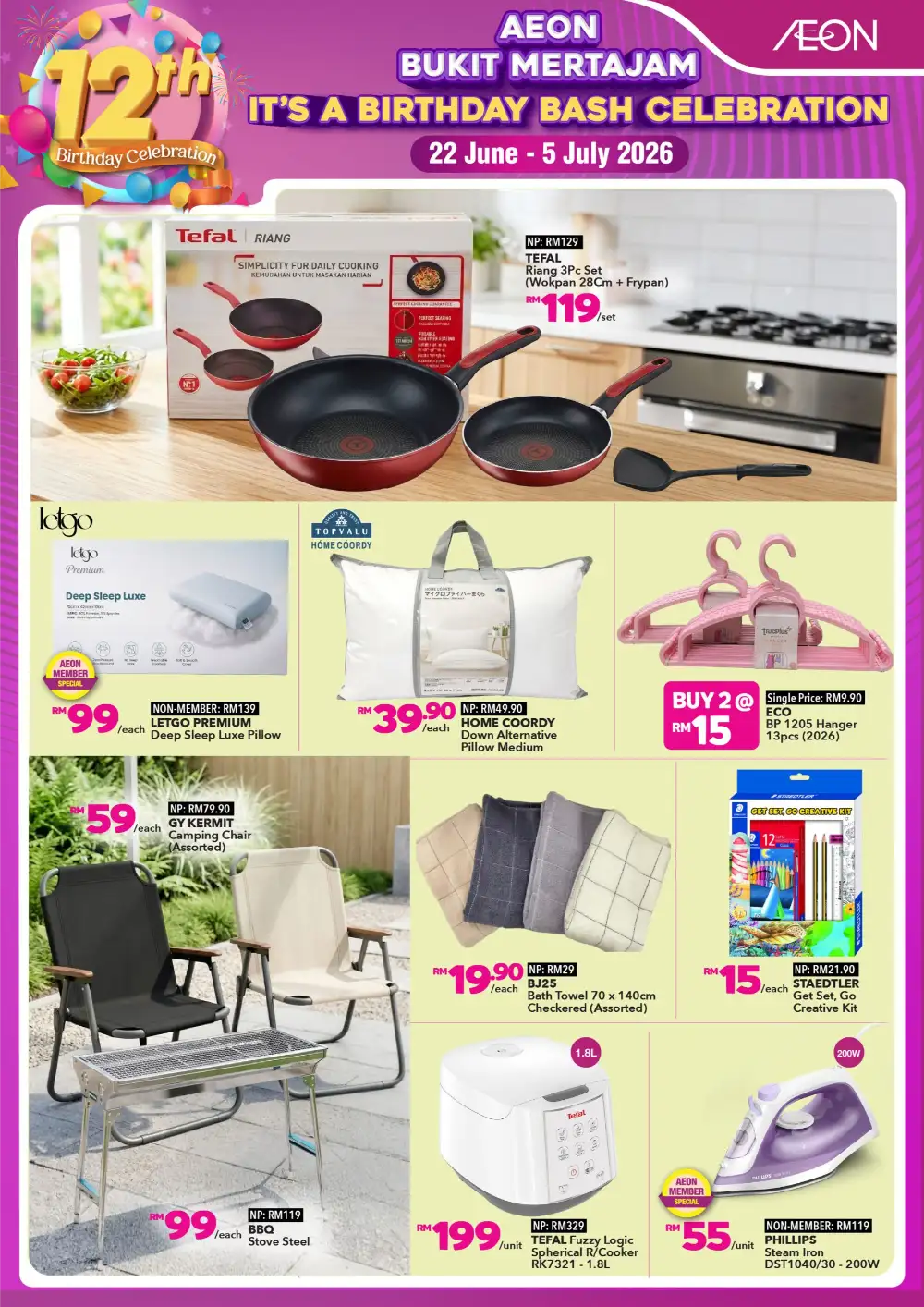 AEON Bukit Mertajam 12th Anniversary Birthday Bash | Latest Leaflets page 5
