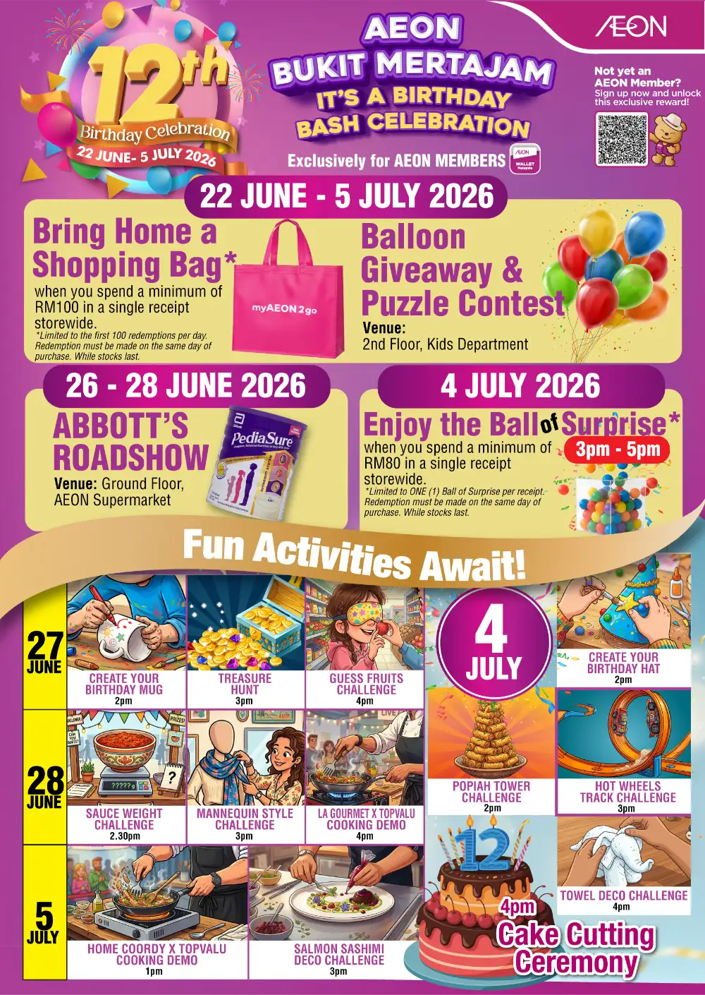 AEON Bukit Mertajam 12th Anniversary Birthday Bash | Latest Leaflets page 6