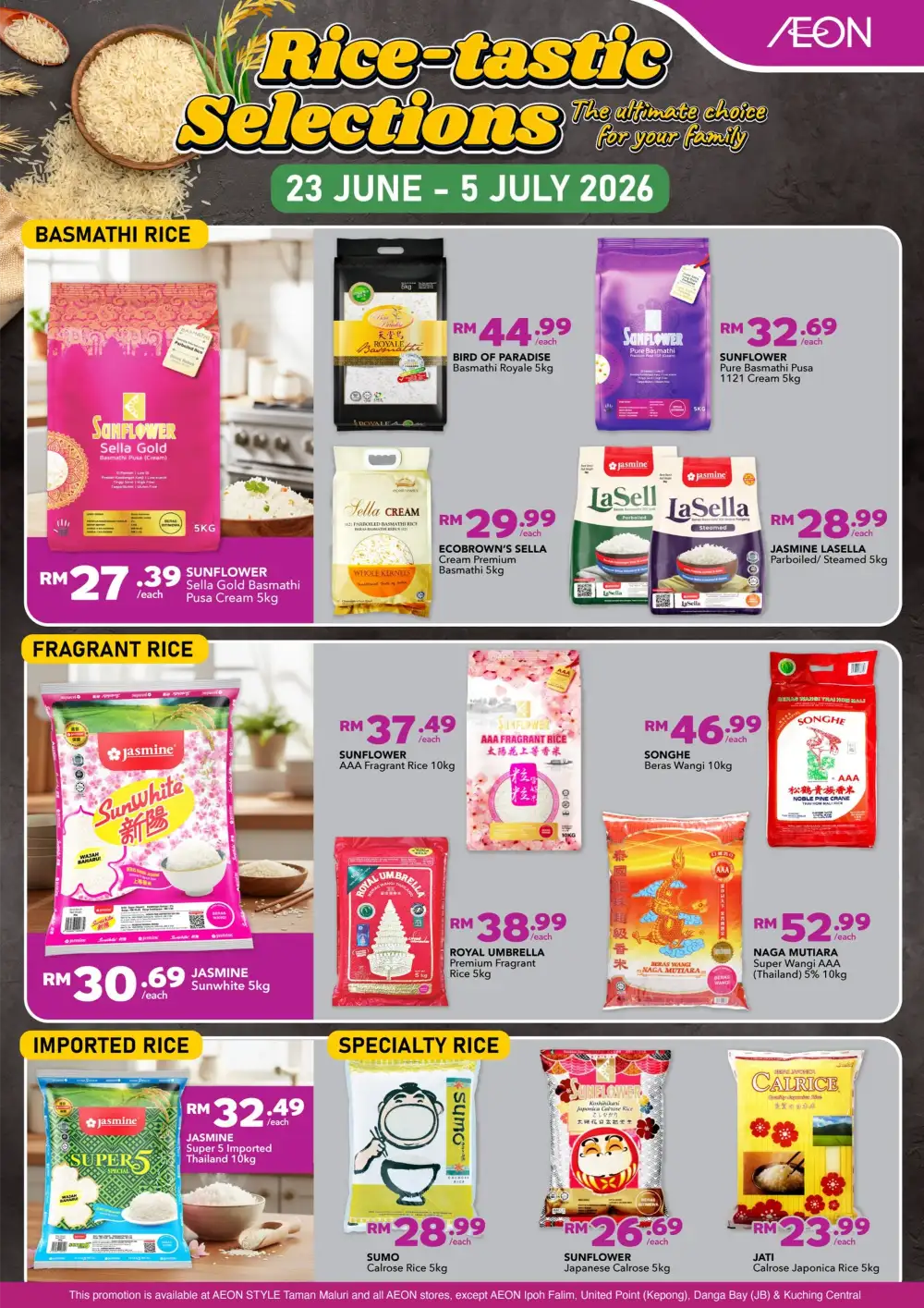 AEON Malaysia Rice-tastic Promotion | Latest Catalogue page 1