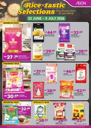 AEON Malaysia Rice-tastic Promotion | Latest Catalogue flyer cover