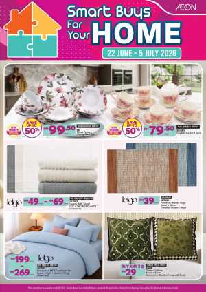AEON Smart Buys For Your Home Promotion | Latest Catalogue flyer cover