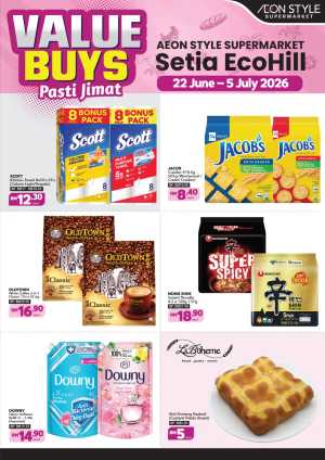 AEON Style Setia EcoHill Value Buys Promotion | Latest Price & Catalogue flyer cover