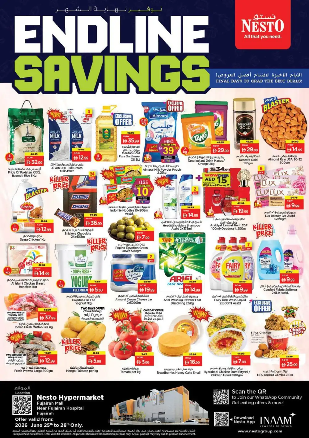 Nesto Fujairah Mall Endline Savings | Latest Leaflets page 1