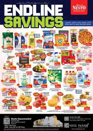 Nesto Fujairah Mall Endline Savings | Latest Leaflets flyer cover