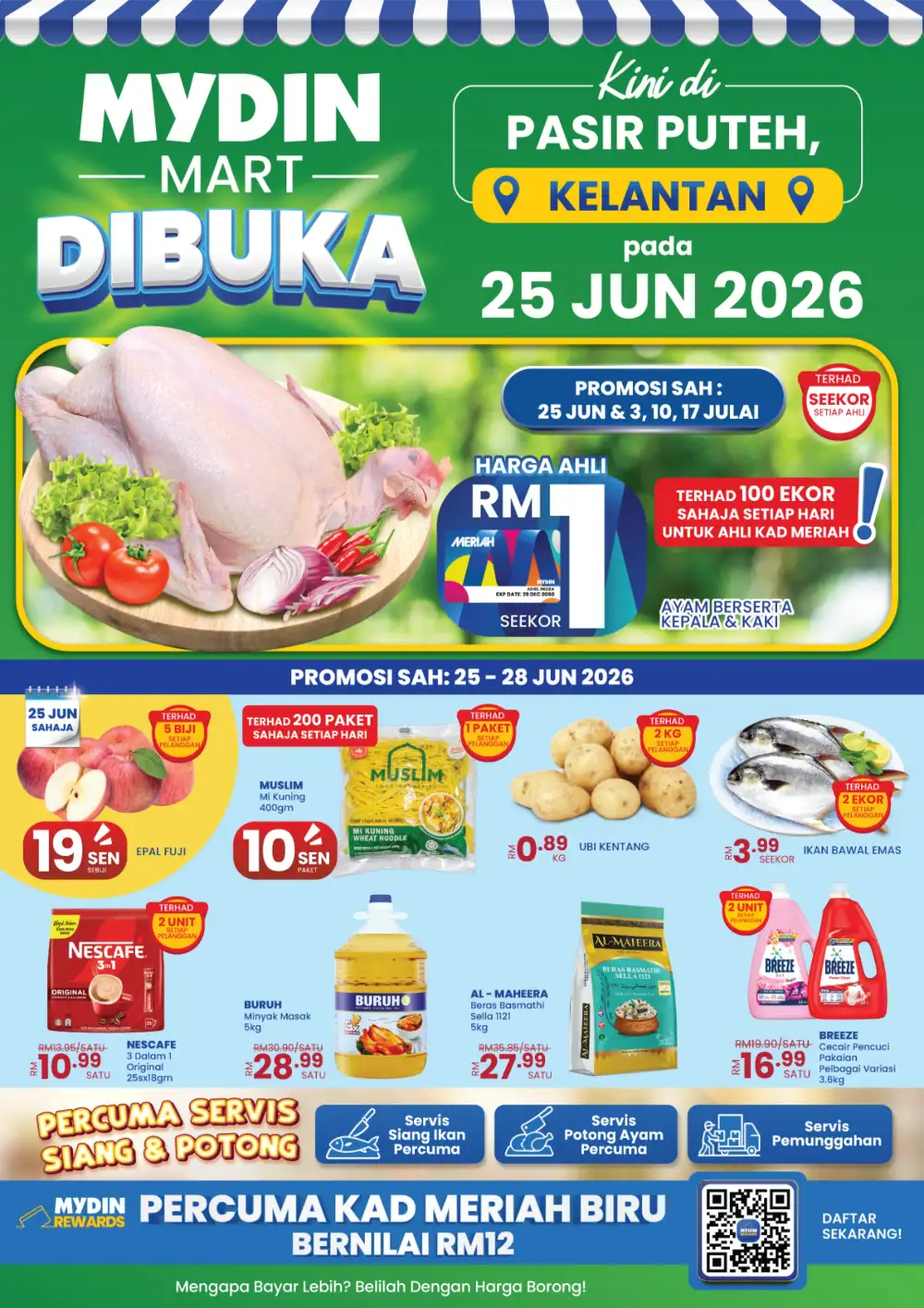 Mydin Mart Pasir Puteh Kelantan Opening Promo | Latest Leaflets page 1