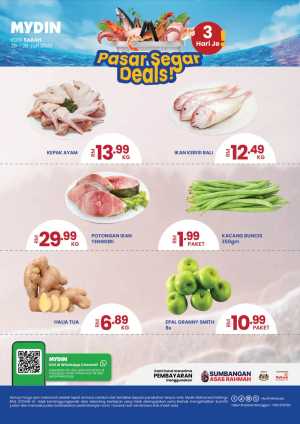Mydin Pasar Segar Deals Promotion | Latest Price & Catalogue flyer cover