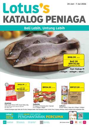 Lotus's Malaysia Katalog Peniaga Promotion | Latest Leaflets flyer cover