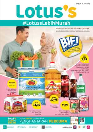 Lotus's Malaysia Lebih Murah Promotion | Latest Catalogue flyer cover
