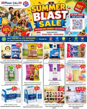 20 Plaza Summer Blast Sale | Latest Leaflets flyer cover