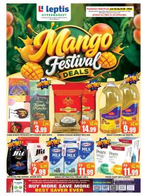 Leptis Hypermarket Mango Festival Deals | Latest Leaflets flyer cover
