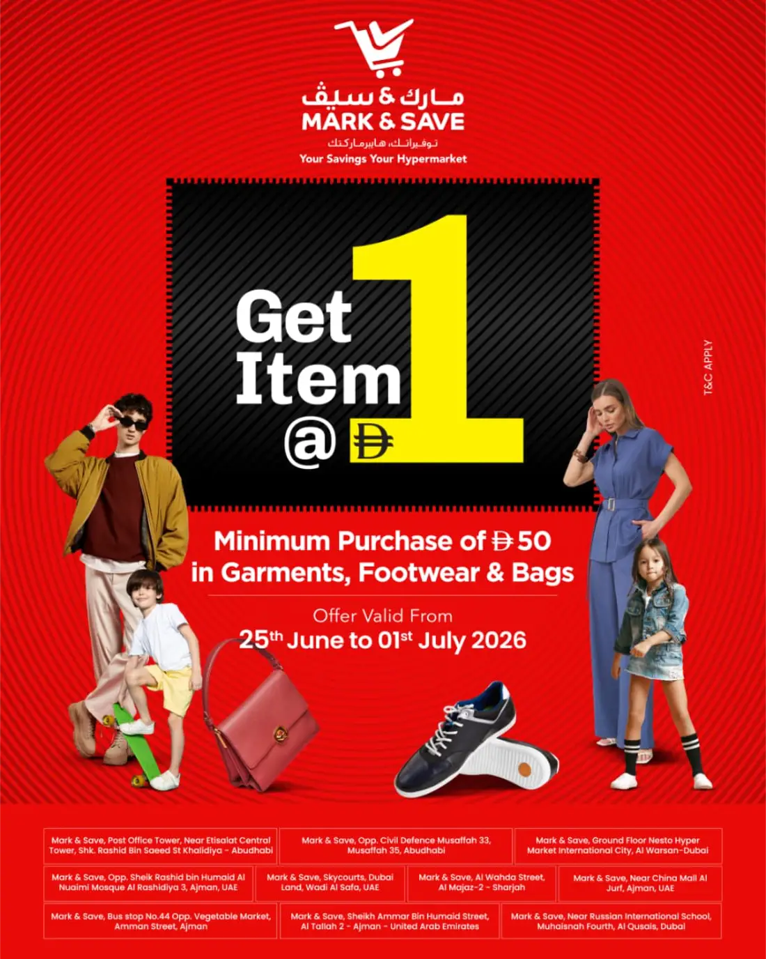 Mark & Save UAE Get 1 AED Deals | Latest Offers & Leaflet page 1
