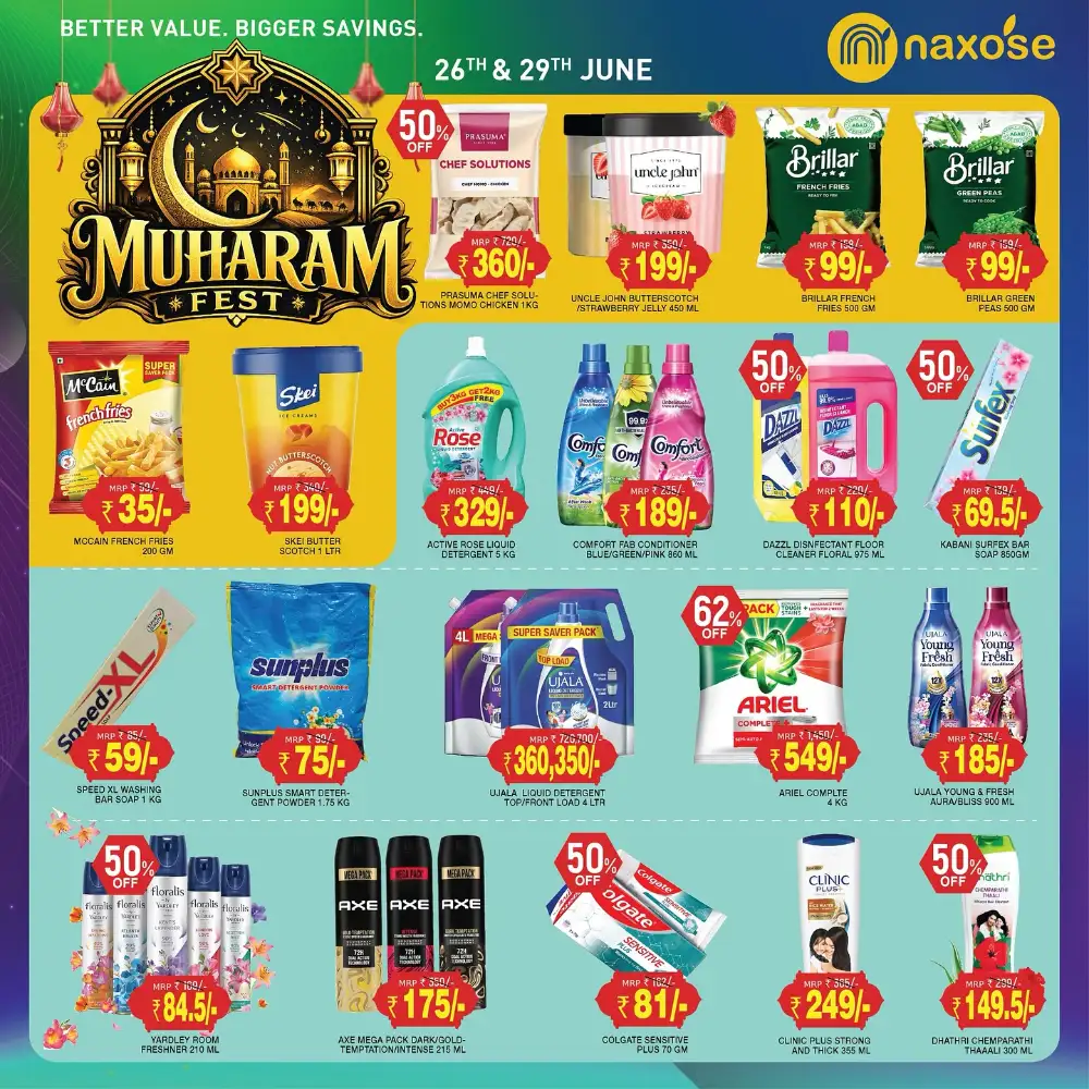 Naxose Muharam Fest Offers At Ettumanoor & Changanassery | Save Now page 3